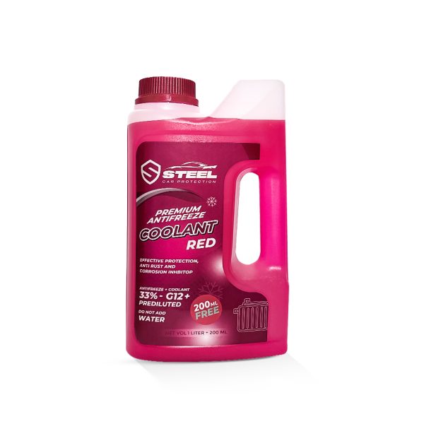 Coolant Red 33% - 1.2 Liter - Premium Anti Freeze